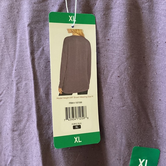 Three Dots Long sleeve top NWT - Picture 3 of 5